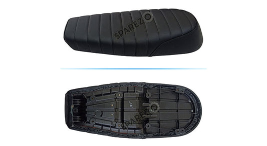 Royal Enfield GT and Interceptor 650cc Genuine Leather Dual Seat Black D26