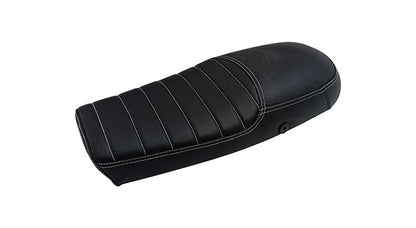 Royal Enfield GT and Interceptor 650cc Genuine Leather Dual Seat With White Cowl D27