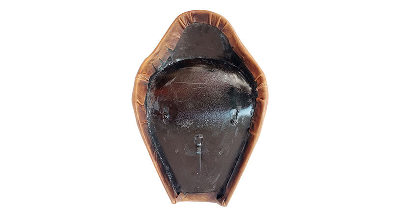 Genuine Leather Royal Enfield Classic 350cc 500cc Low Rider Front Solo Seat Brown