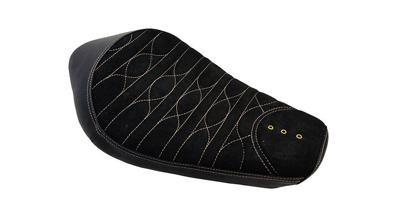 Genuine Leather Royal Enfield Classic 350cc 500cc Low Rider Front Solo Seat Black