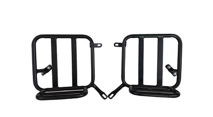 Royal Enfield New Classic Reborn 350 Leather Saddle Black Bags and Mounting Pair