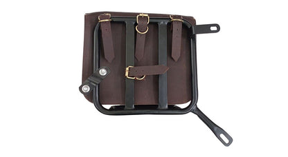 Royal Enfield New Classic Reborn 350 Saddle Bags Rusty Brown With Mounting Pair