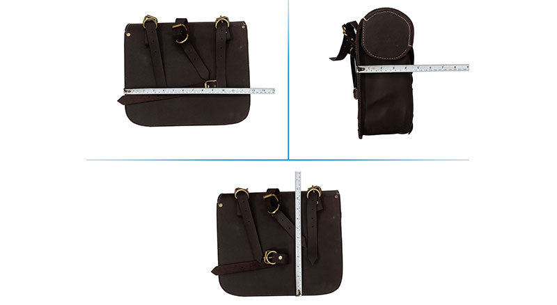 Royal Enfield New Classic Reborn 350 Saddle Bags Rusty Brown With Mounting Pair