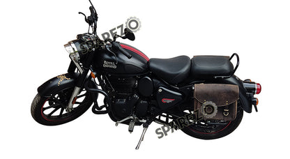 Royal Enfield New Classic Reborn 350 Saddle Bags Rusty Brown With Mounting Pair