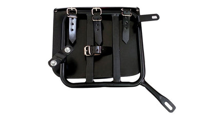 Royal Enfield New Classic Reborn 350 Leather Glossy Black Bags and Mounting Pair