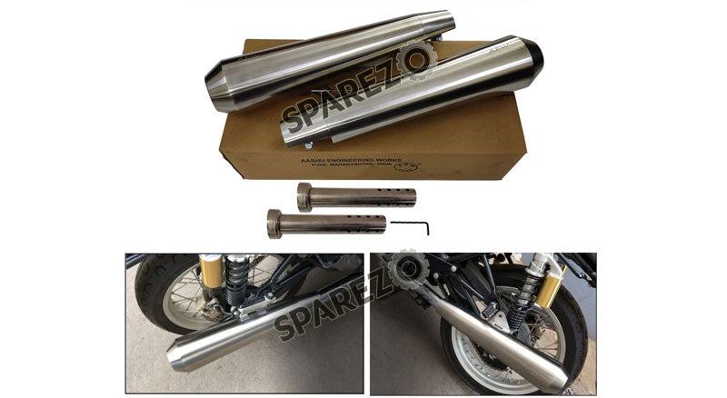 Fit For Royal Enfield GT and Interceptor 650 SS AEW TE 103 Exhaust Silencer Pair
