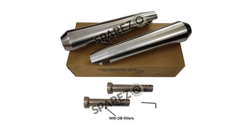 Fit For Royal Enfield GT and Interceptor 650 SS AEW TE 103 Exhaust Silencer Pair