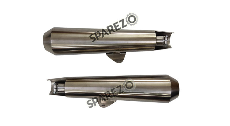 Fit For Royal Enfield GT and Interceptor 650 SS AEW TE 103 Exhaust Silencer Pair