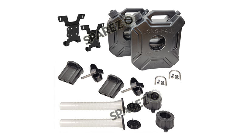 Royal Enfield BS6 Jerry Can Pair With Mount Black For Himalayan 411cc