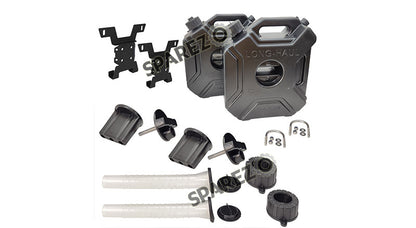 Royal Enfield BS6 Jerry Can Pair With Mount Black For Himalayan 411cc