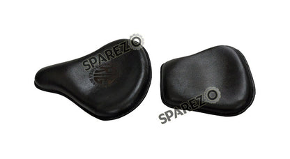 Royal Enfield New Classic Reborn 350cc Front and Rear Leather Seat Black