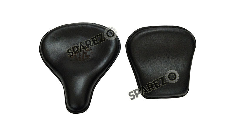 Royal Enfield New Classic Reborn 350cc Front and Rear Leather Seat Black