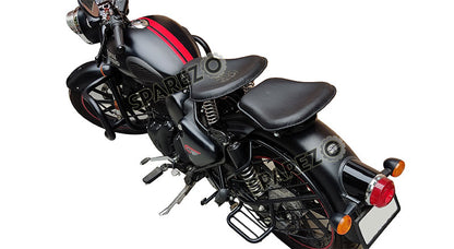 Royal Enfield New Classic Reborn 350cc Front and Rear Leather Seat Black
