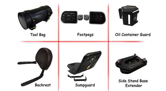 Royal Enfield New Classic Reborn 350cc 6 PCS Accessories Combo-4