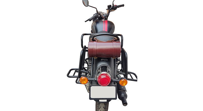 Royal Enfield New Classic Reborn 350cc Leather Tool Roll Accessories Bag Brown