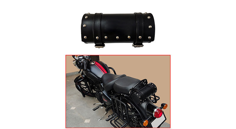 Royal Enfield New Classic Reborn 350cc Leather Tool Accessories Bag Black