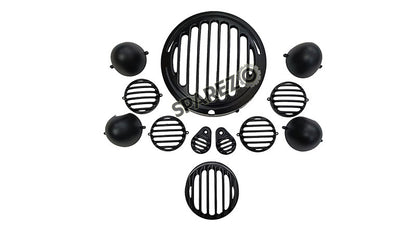 Royal Enfield Classic Reborn 350 Headlight Tail Lamp Trafficator Grill Set
