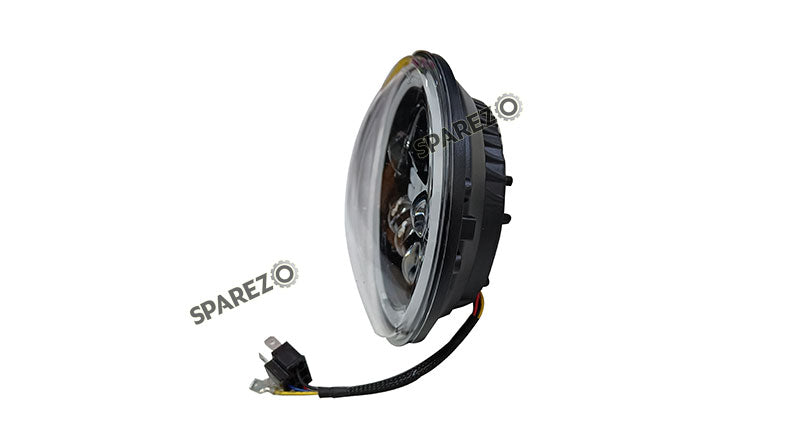 Royal Enfield Classic Reborn 350cc R Sign 7" LED Headlight With Rim 2022-2023