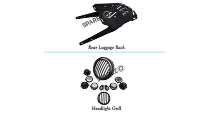 Royal Enfield New Classic Reborn 350cc Headlight Grill and Rear Luggage Rack 2022-23
