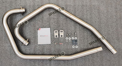 Royal Enfield GT and Interceptor 650cc SS LH-RH Exhaust Header Pipe with Silencer Matt Finish