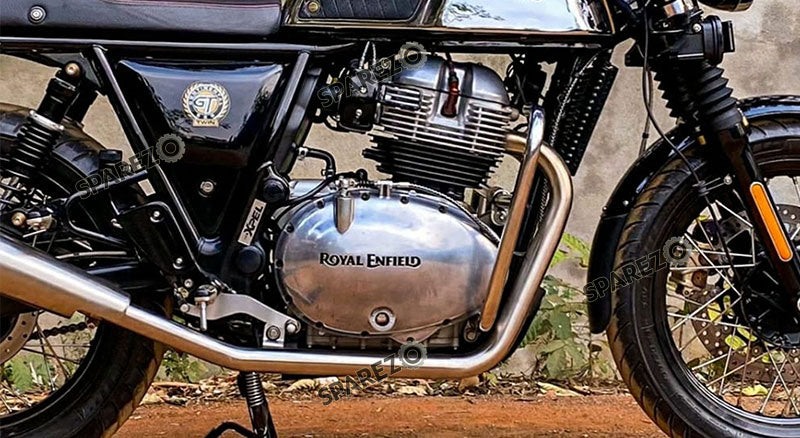 Royal Enfield GT and Interceptor 650cc SS LH-RH Exhaust Header Pipe with Silencer Matt Finish
