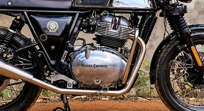 Royal Enfield GT and Interceptor 650cc SS LH-RH Exhaust Header Pipe with Silencer Matt Finish