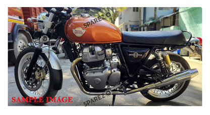Royal Enfield GT and Interceptor 650cc Red Rooster Header Bend Pipe with Silencer Matt Finish