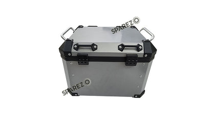 Royal Enfield Himalayan BS3 - BS4 - BS6  Aluminium Pannier Luggage Top Box Glossy Grey