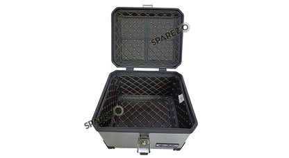 Royal Enfield Himalayan BS3 - BS4 - BS6  Aluminium Pannier Luggage Top Box Silver
