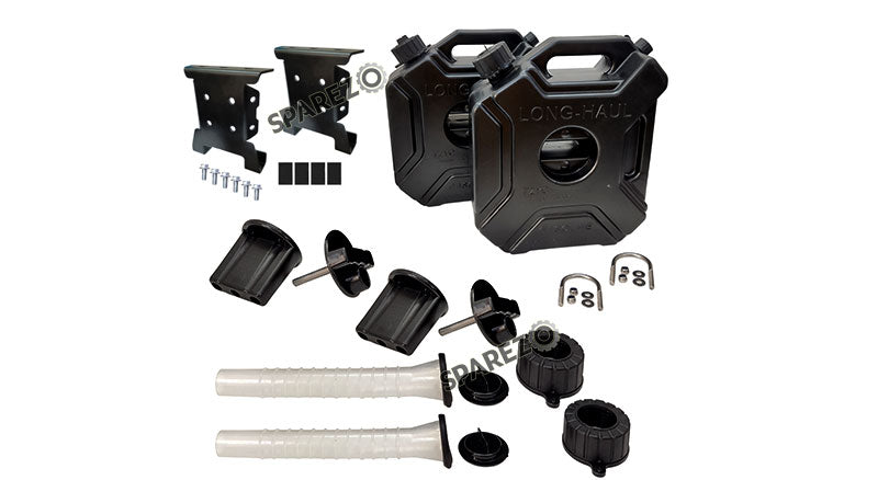 Royal Enfield Black Jerry Can Pair Combo of 6 PCS For Himalayan 411cc BS4