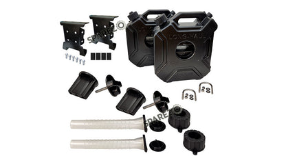 Royal Enfield Black Jerry Can Pair Combo of 6 PCS For Himalayan 411cc BS4