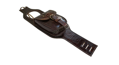 Royal Enfield New Classic Reborn 350 Fuel Gas Tank Belt With Pouch Antique Brown