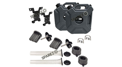 Royal Enfield Black Jerry Can Pair Combo of 6 PCS For Himalayan 411cc BS6