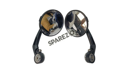 Royal Enfield GT and Interceptor 650 Bar End Rear View Mirror Pair