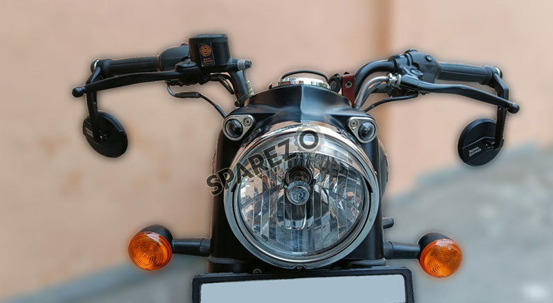 Royal Enfield Meteor and Classic Reborn 350 Bar End Rear View Mirror Pair