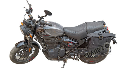 Royal Enfield Hunter 350 Pannier Luggage Bags Black And Mounting 2022-23