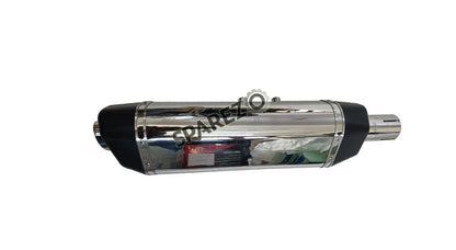 Royal Enfield Himalayan Scram 411 Red Rooster SS Exhaust Silencer Polished