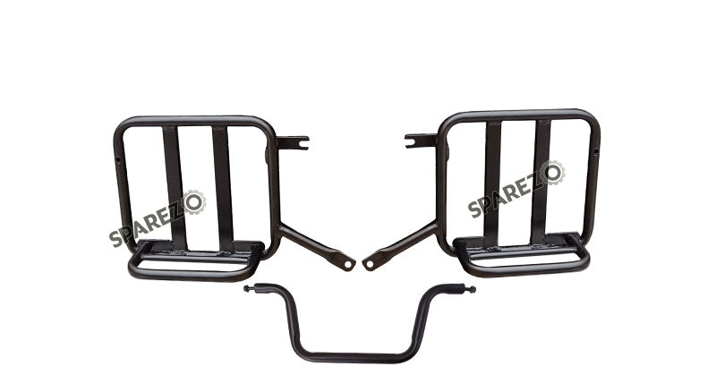 Royal Enfield Hunter 350 Pannier Luggage Bags Black And Mounting 2022-23