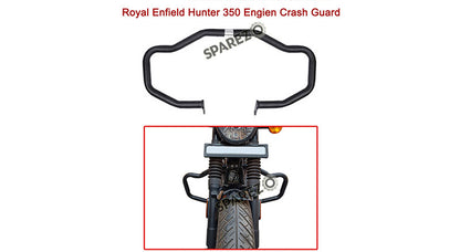 Royal Enfield Hunter 350 Engine Crash Guard Assembly Black