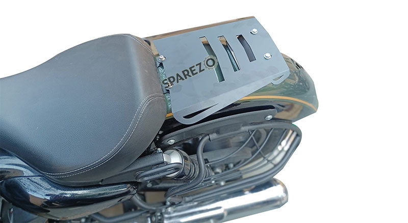 Royal Enfield Super Meteor 650 Vermillion Solo Rack Plate