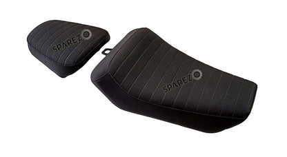 Royal Enfield Himalayan 411 Premium Touring Customized Rider and Pillion Seat Black