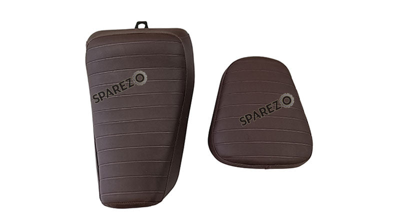 Royal Enfield Himalayan 411 Premium Touring Customized Rider and Pillion Seat Brown