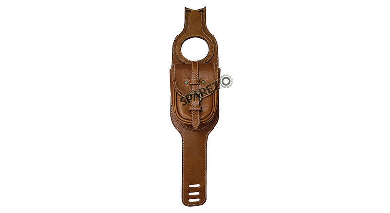 Royal Enfield Meteor 350 Fuel Gas Tank Belt With Pouch Tan Brown