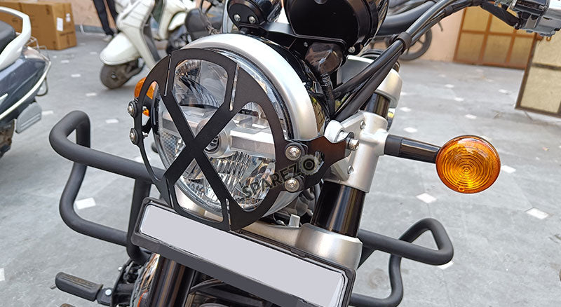 Royal Enfield Super Meteor 650 X-Style Headlight Grill Black