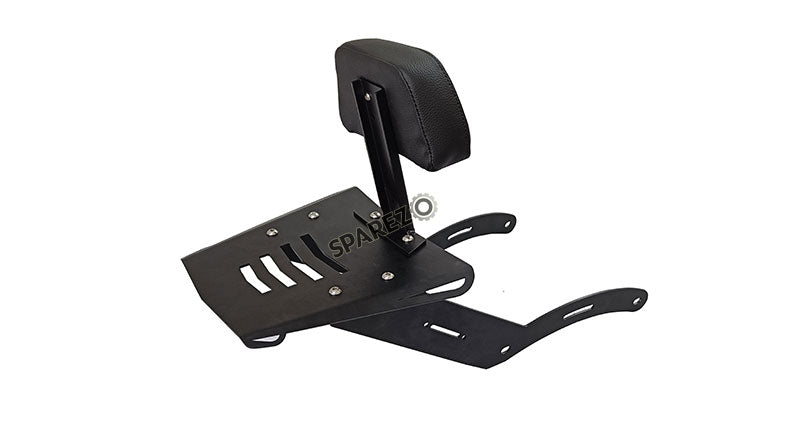 Royal Enfield Super Meteor 650 Rear Luggage Rack With Backrest Black