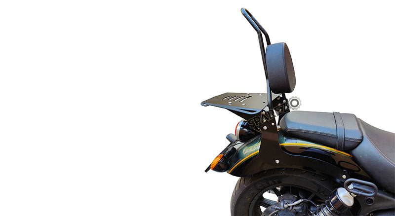 Royal Enfield Super meteor 650 Sissy Bar With Backrest and Luggage Rack