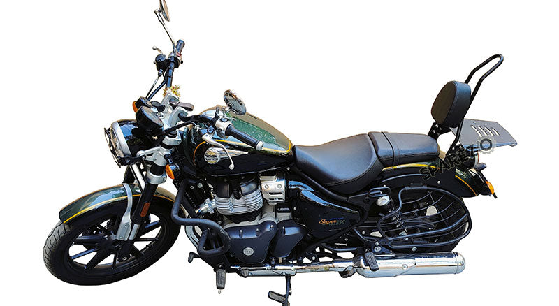 Royal Enfield Super meteor 650 Sissy Bar With Backrest and Luggage Rack