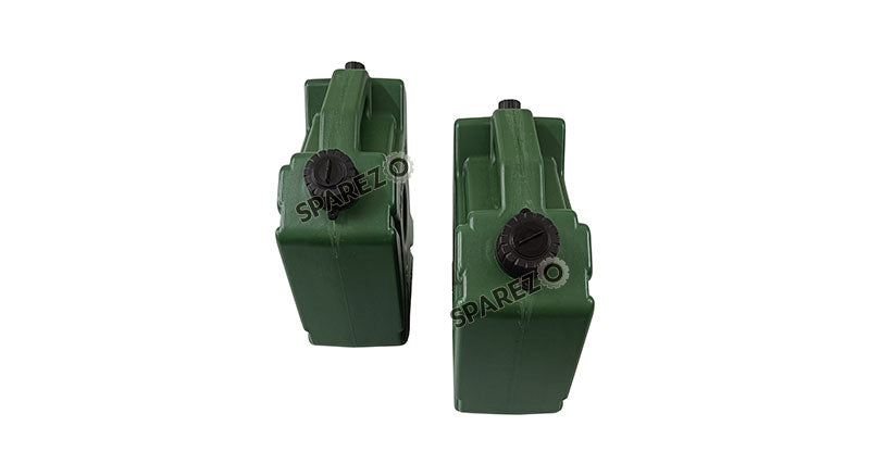 Royal Enfield Himalayan 411 cc BS6 LH-RH Jerry Can Pair With Mount Green Color