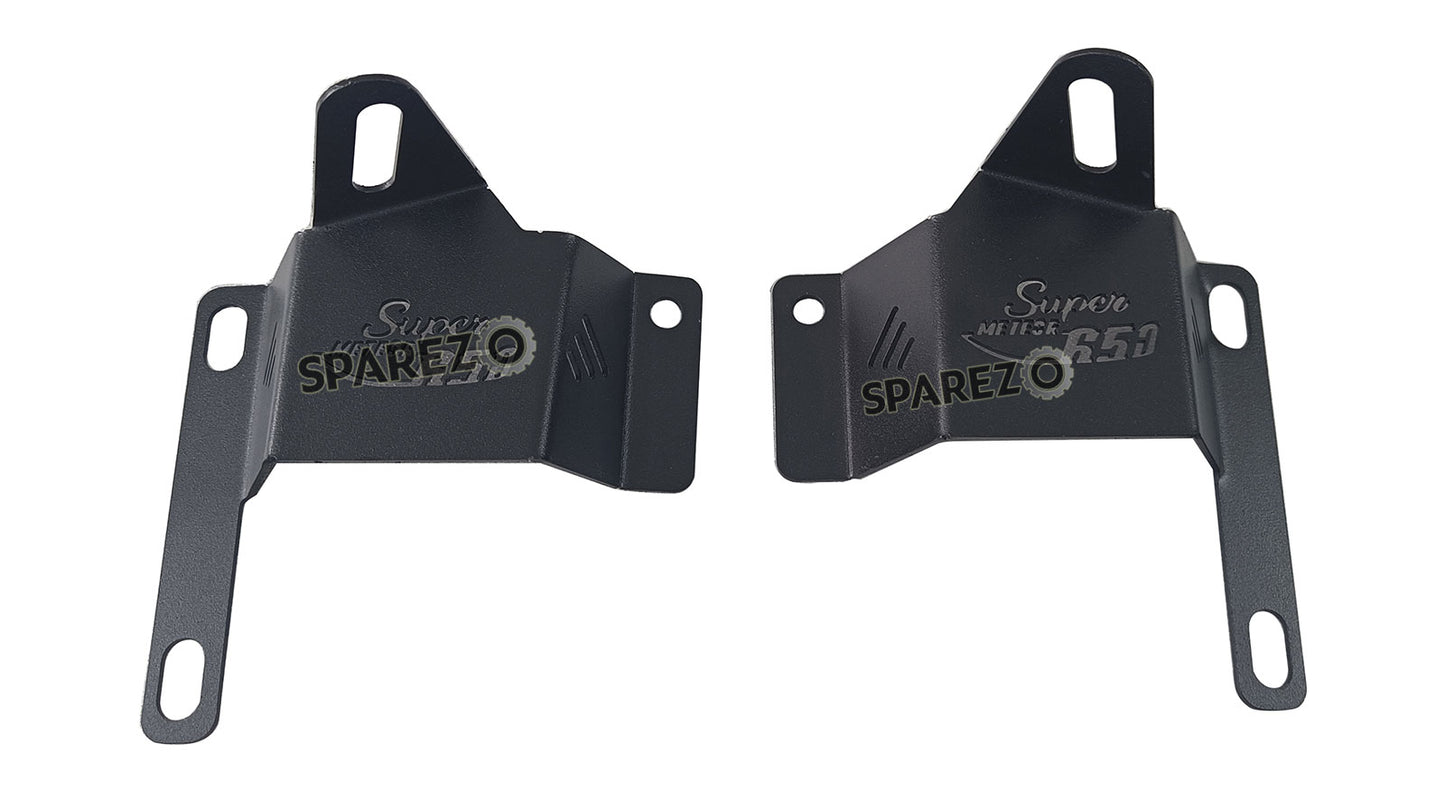 Royal Enfield Super Meteor 650 Fog Light Mount Pair Black