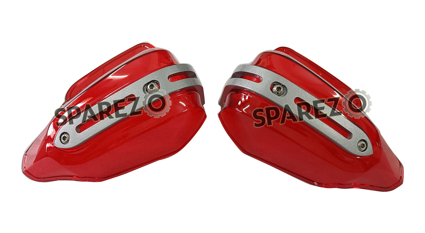 For Royal Enfield New Himalayan 450 Tinted Red Color Hand Guard Kit